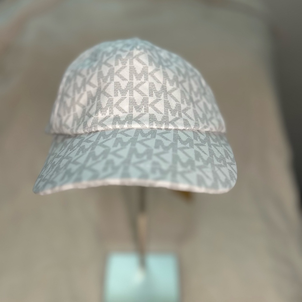 Michael Kors White Monogram Cap